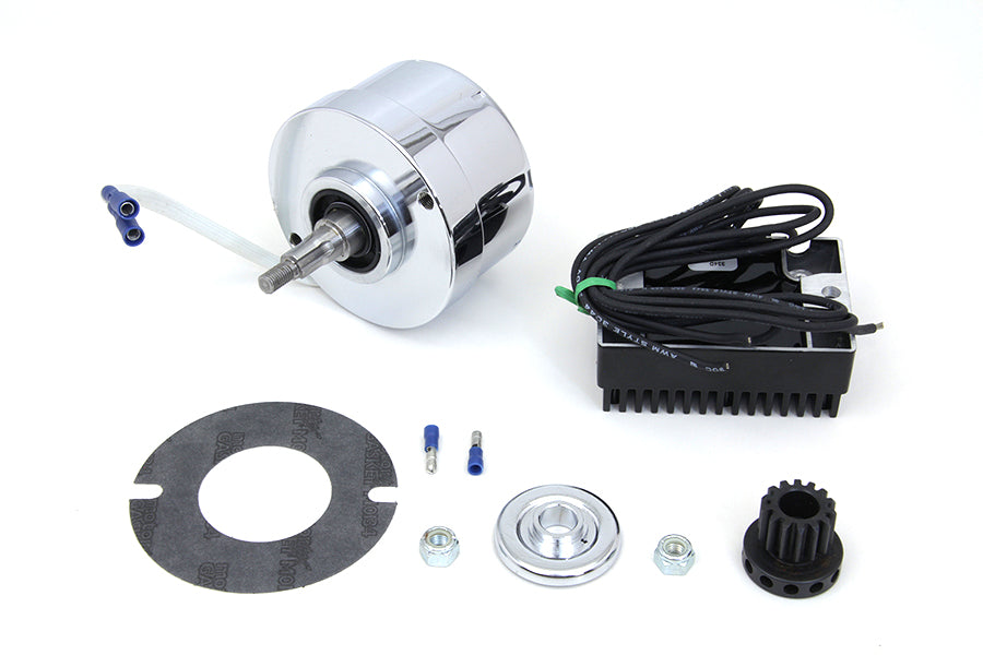 Volt Tech Chrome 12 Volt Alternator Generator Conversion Kit, SKU 32-1781