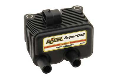Accel Super Coil Black 140409 electrical coil against a plain background