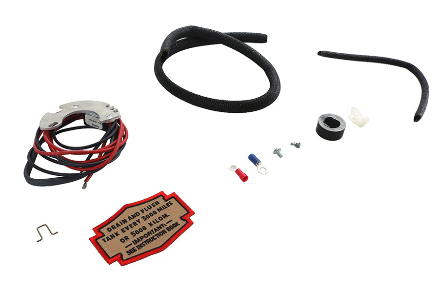 V-Twin electronic ignition conversion kit, model 32-2169, electrical components displayed close-up