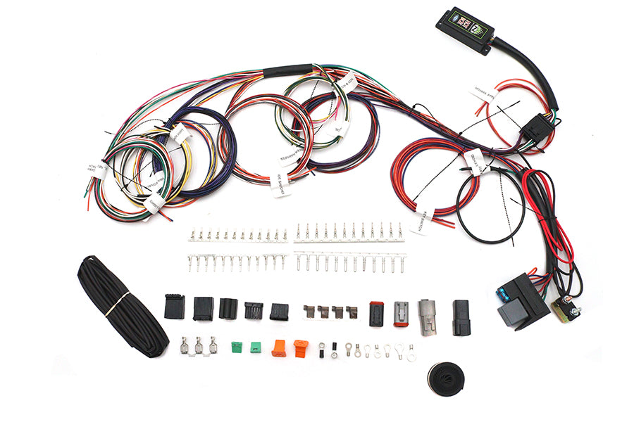 Namz NCBH-02 custom wiring harness kit for motorcycle electrical connections