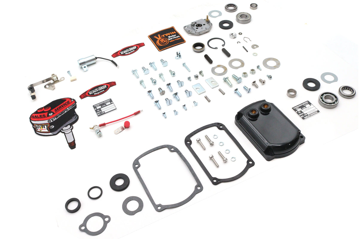 V-Twin 32-2375 magneto hardware kit for Harley-Davidson XL electrical system, product components displayed