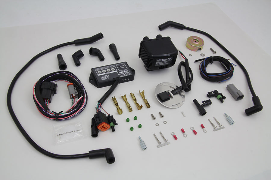 Daytona Twin Tech 3021 external ignition module single-fire complete kit with wiring and components
