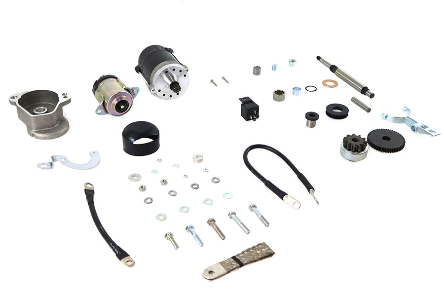 V-Twin FXR Electric Starter Kit 32-3602 with starter motor and electrical components