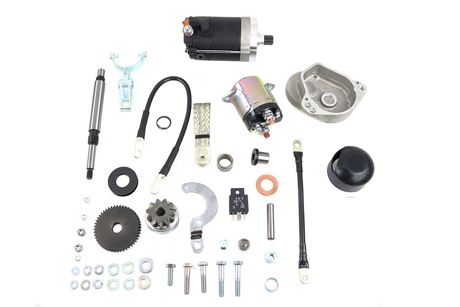 V-Twin FXR electric starter kit, model 32-3604, electrical components shownWinvalid