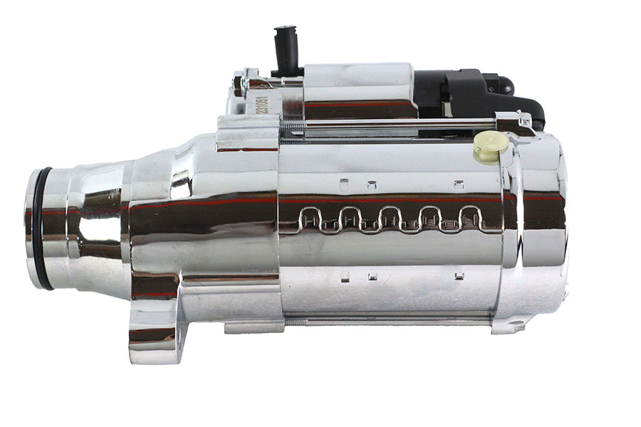 V-Twin SND12D075-C replacement starter motor, 1.6kW chrome electrical component