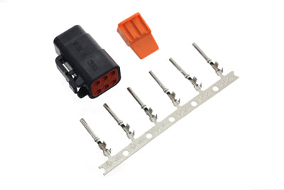 Namz MDP-6B Deutsch wiring socket housing kit, 6-position electrical connector housing