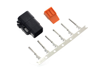 Namz MDP-6B Deutsch wiring socket housing kit, 6-position electrical connector; image 32-6540c.jpg