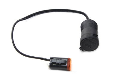 Namz NOB-PP01 on-board power port electrical accessory, black housing close-up