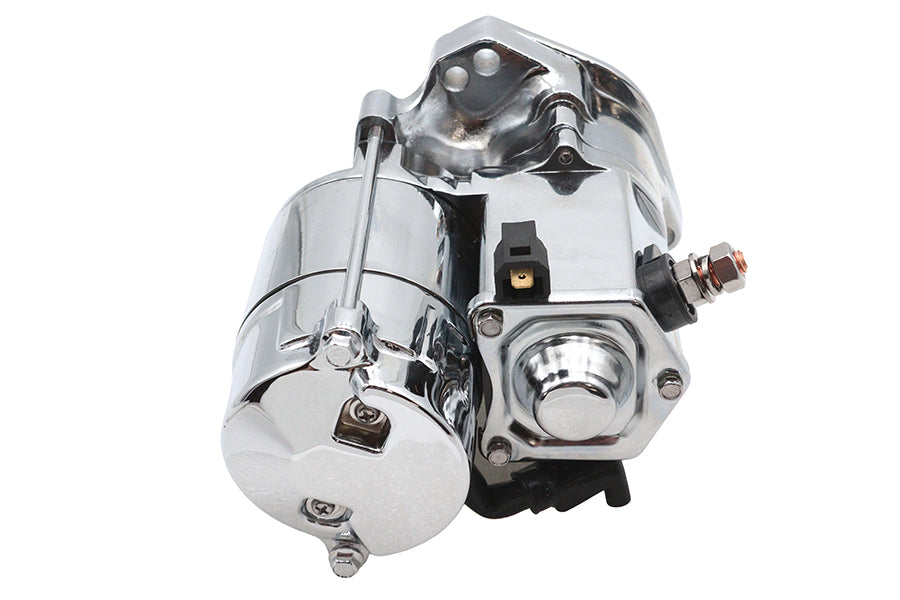 Ultima Thunder Fire 1.4KW Chrome Angled Post Starter Motor, SKU 32-7222