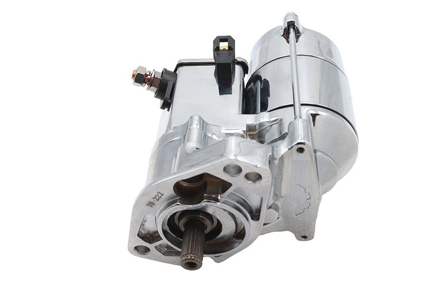 Ultima Thunder Fire 1.4KW Chrome Angled Post Starter Motor, SKU 32-7222