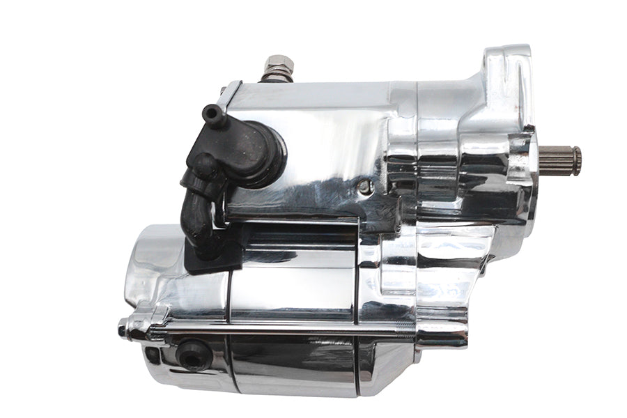 Ultima Thunder Fire 1.4KW Chrome Angled Post Starter Motor, SKU 32-7222