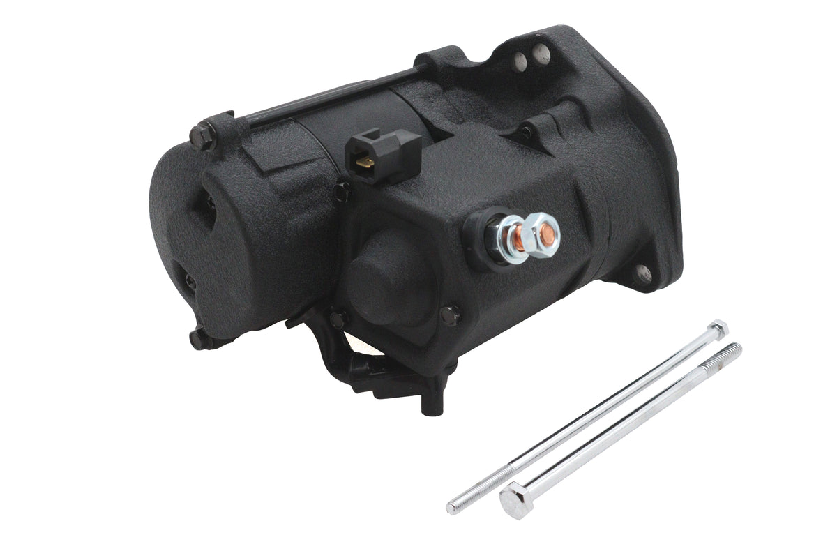 Ultima 70-223 Thunder Fire 1.4KW Angled Post Starter Motor, Wrinkle Black