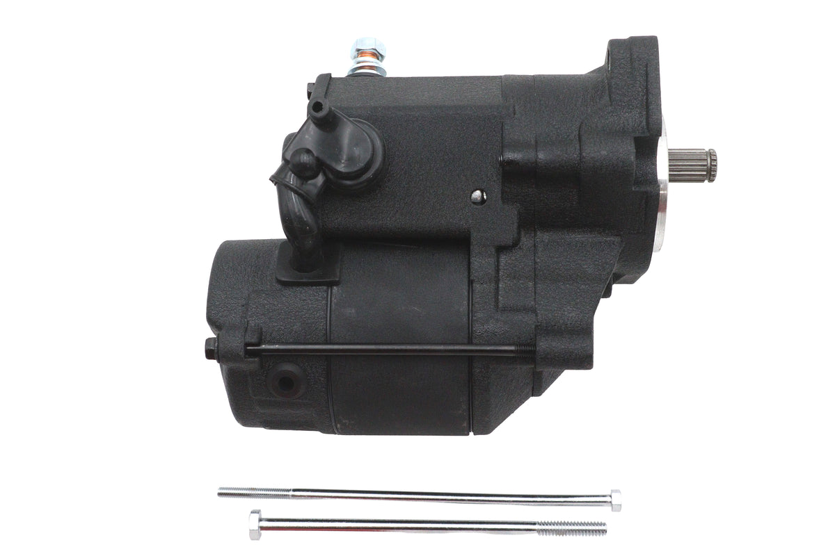Ultima 70-223 Thunder Fire 1.4KW Angled Post Starter Motor, Wrinkle Black