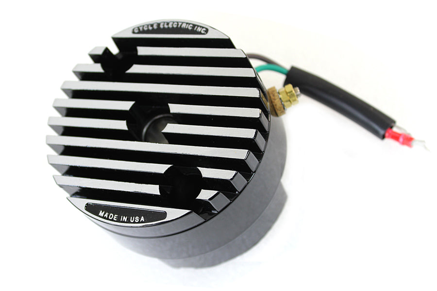 Cycle Electric CE-540 black 12 volt regulator end cover