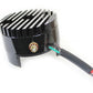 Cycle Electric CE-540 black 12-volt regulator end cover for electrical systems