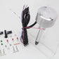 Accel A557 electronic advance distributor, automotive electrical component with black cap and red wires