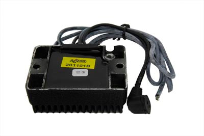 Accel 201101B black electrical regulator 32-8061B, shown on a plain background