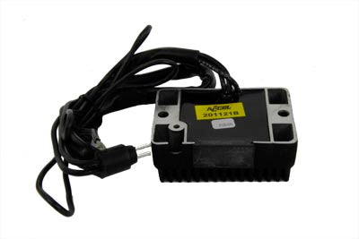 Accel 201121B black voltage regulator for Harley-Davidson XL models
