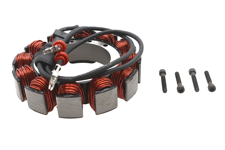 Accel 152110 unmolded 38 amp alternator stator, electrical component close-up