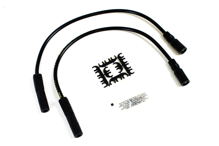 Accel 8mm S/S Spiral Core ignition wire set in black, model 171098-K