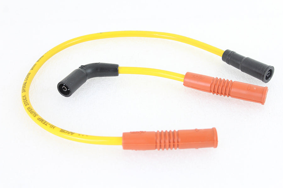 Accel 8mm stainless steel spiral core ignition wire set in yellow, model 171110Y
