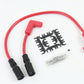 Accel 8mm stainless steel spiral core ignition wire set in red, model 171100-R