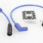 Accel 8mm stainless steel spiral core ignition wire set in blue, model 171097-B