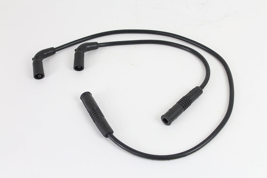 Accel 8mm black stainless steel spiral core ignition wire set, 171111K