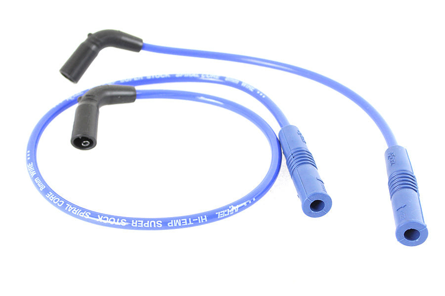 Accel 171111B blue 8mm stainless steel spiral core ignition wire set