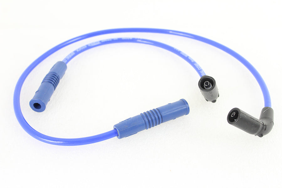 Accel 171111B blue 8mm stainless steel spiral core ignition wire set