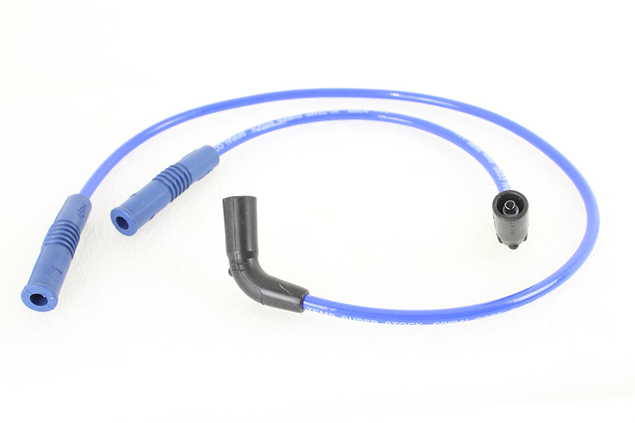 Accel 171111B blue 8mm stainless steel spiral core ignition wire set