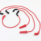 Accel 171116-R 8mm red stainless steel spiral core ignition wire set