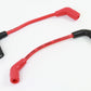Accel 8mm stainless steel spiral core ignition wire set in red, model 171099-R