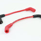 Accel 8mm stainless steel spiral core ignition wire set in red, model 171099-R