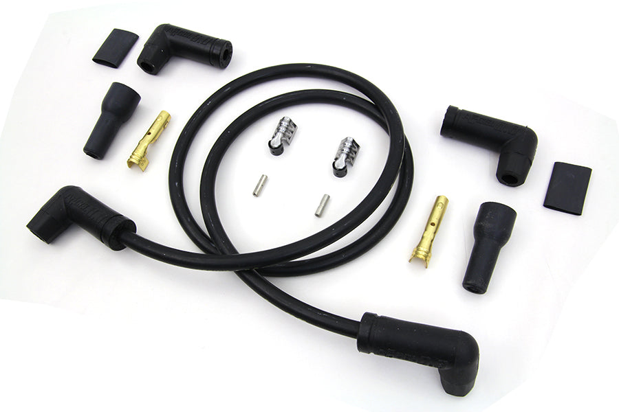 Accel Black 8.8mm Spark Plug Wire Kit 173083K, electrical ignition wires package<|end|>