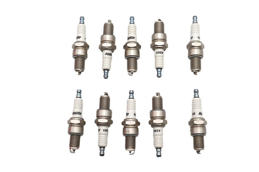 Autolite A4265 Standard Spark Plug with threaded metal body and white ceramic insulator