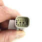 Namz NM-33482-0802 8-position male wire terminal connector, black electrical connector piece