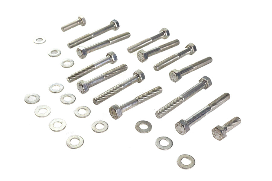 Colony 3208-28 Cadmium Rocker Box Screw Kit for 1977-1985 Harley-Davidson XL