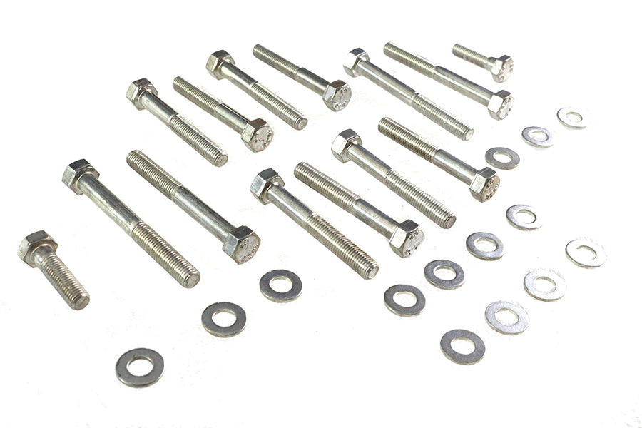 Colony 3208-28 Cadmium Rocker Box Screw Kit for 1977-1985 Harley-Davidson XL