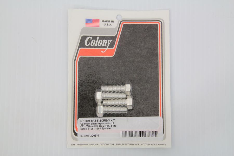 Colony 3209-4 Tappet Block Screw Kit, Cadmium