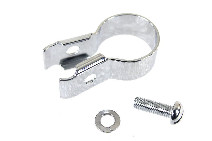 Colony 3239-4 front brake cable handlebar clip in chrome finish