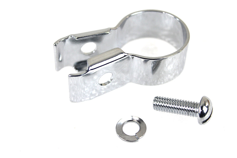 Colony 3239-4 front brake cable handlebar clip in chrome finish