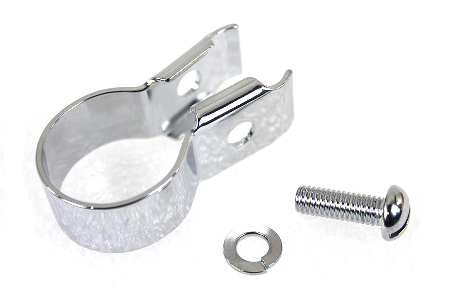 Colony 3239-4 front brake cable handlebar clip in chrome finish