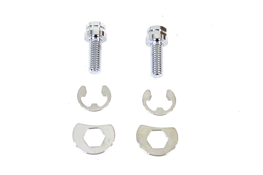 Colony 3252-6 exhaust pipe locking bolt mounting kit in chrome finish