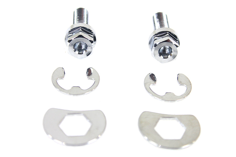 Colony 3252-6 chrome exhaust pipe locking bolt mounting kit close-up