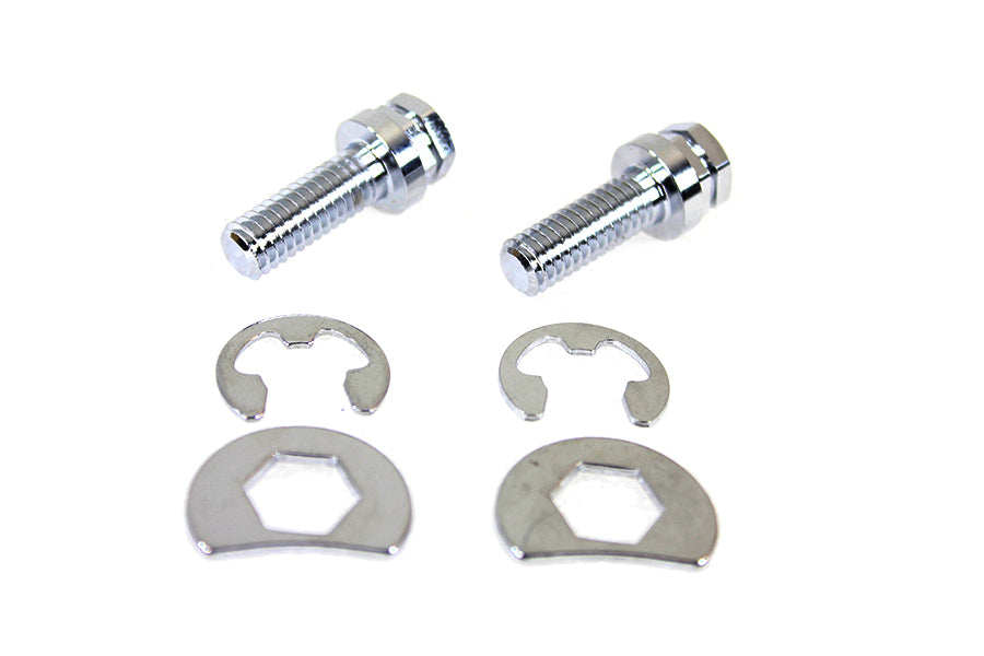 Colony 3252-6 chrome exhaust pipe locking bolt mounting kit close-up