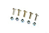 Colony 3268-10 zinc front brake disc bolt kit for motorcycle brake assembly