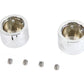 Colony 3274-2 domed front axle cover set, chrome plated for motorcycle wheel and tire assembly