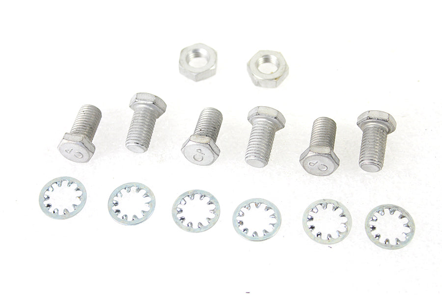 Colony 3276-14 front fender mounting kit, cadmium plated hardware shown against a white background