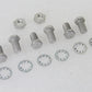 Colony 3276-14 front fender mounting kit, cadmium plated hardware for motorcycle fender installation